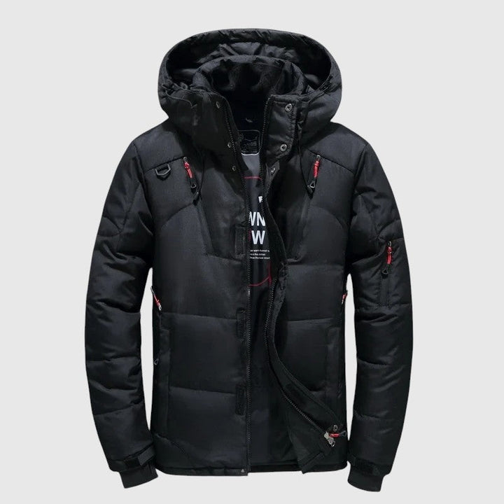 André – Padded jakna s kapuco in tehničnimi podrobnostmi