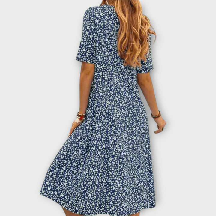 Paula - Elegantne cvetlične obleke iz premium tkanine