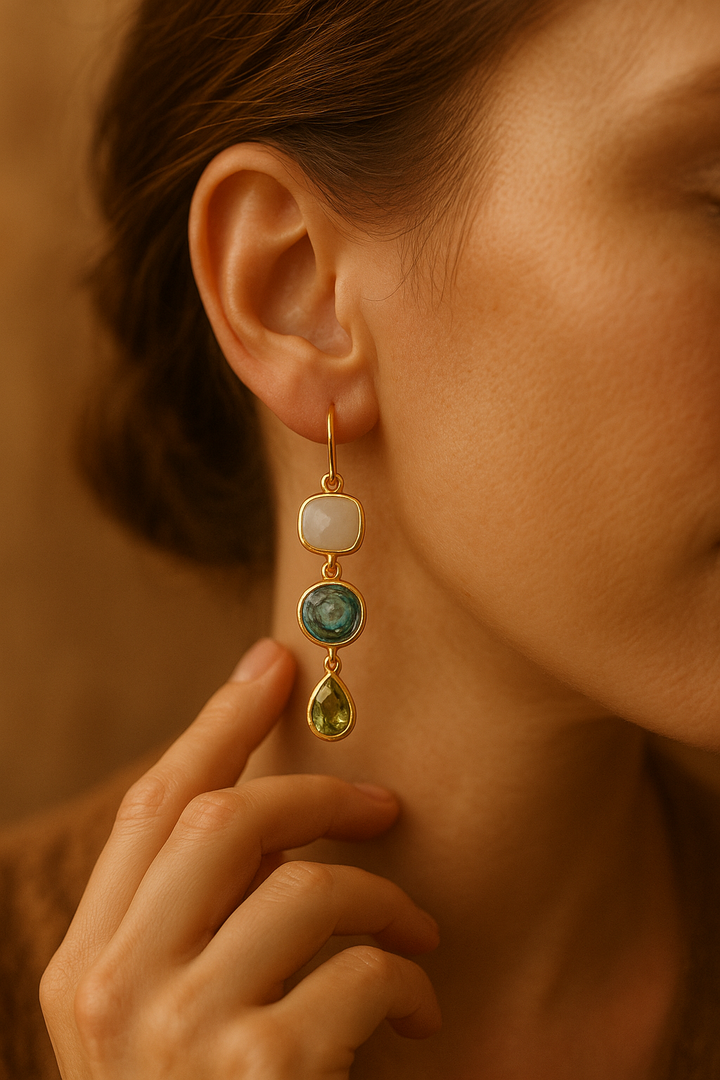 Izgled | Zlate viseče uhane