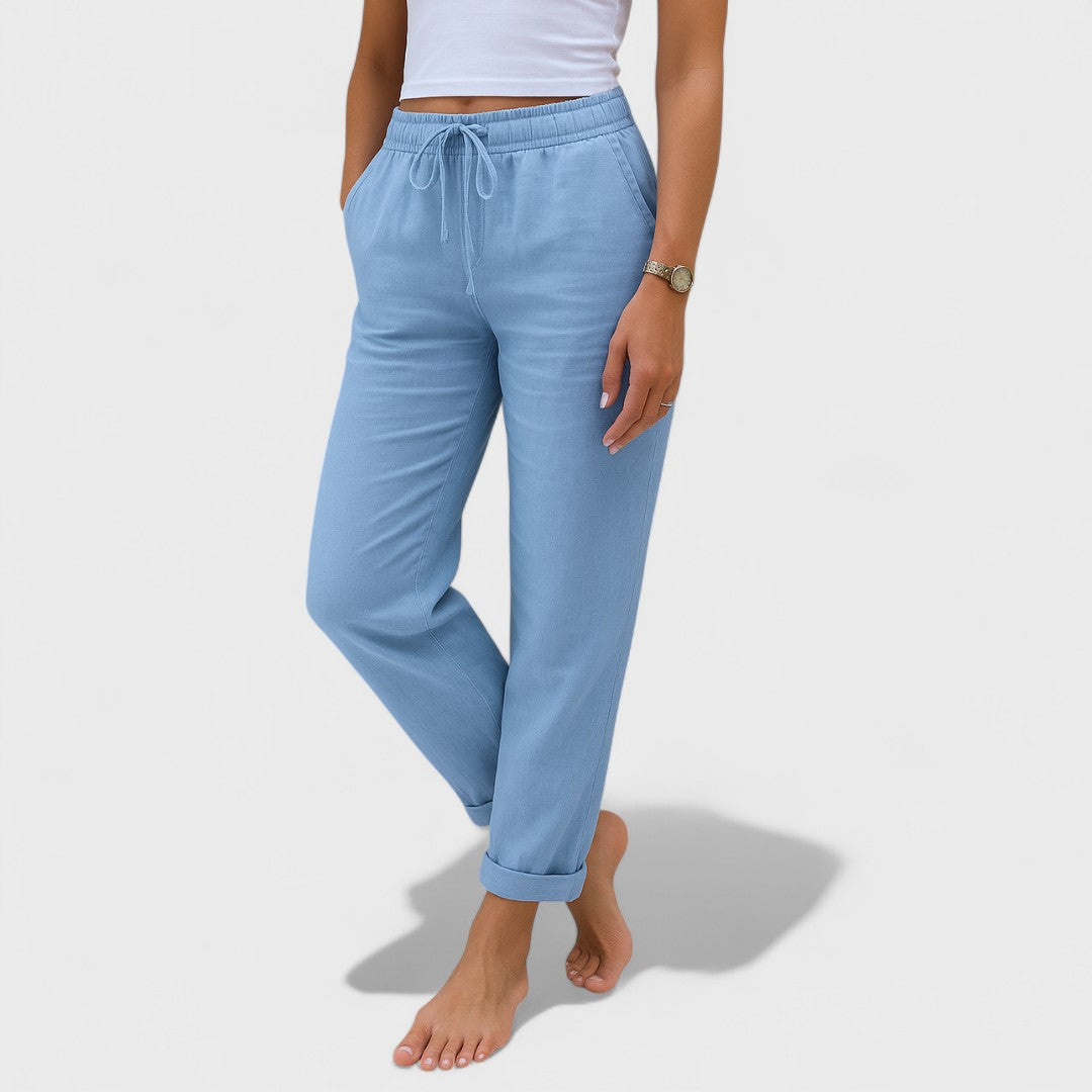 Klára - lanene Stretch Hlače