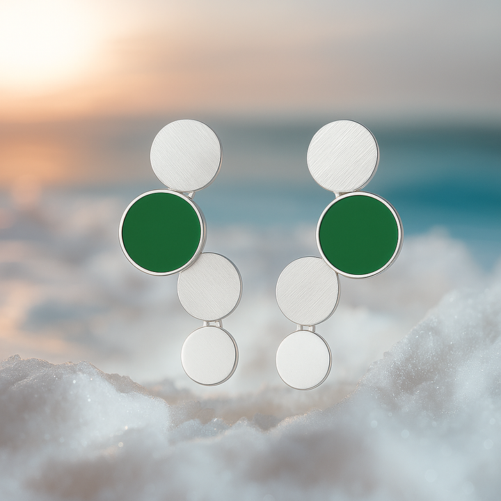 Oceane | Zlate uhane s turkiznimi akcenti