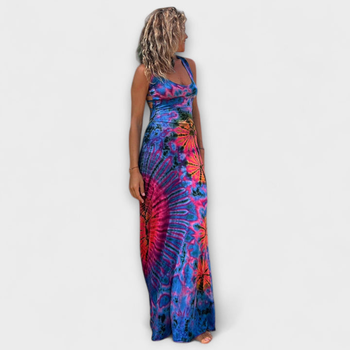 Ronja - La Bamba Tie-Dye Print Maxi Obleka