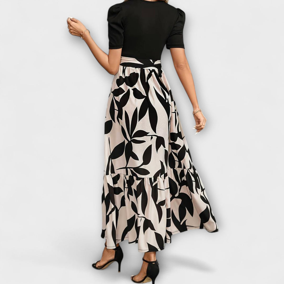 Luna - Poletne obleke s cvetličnim vzorcem in okroglo izrezom