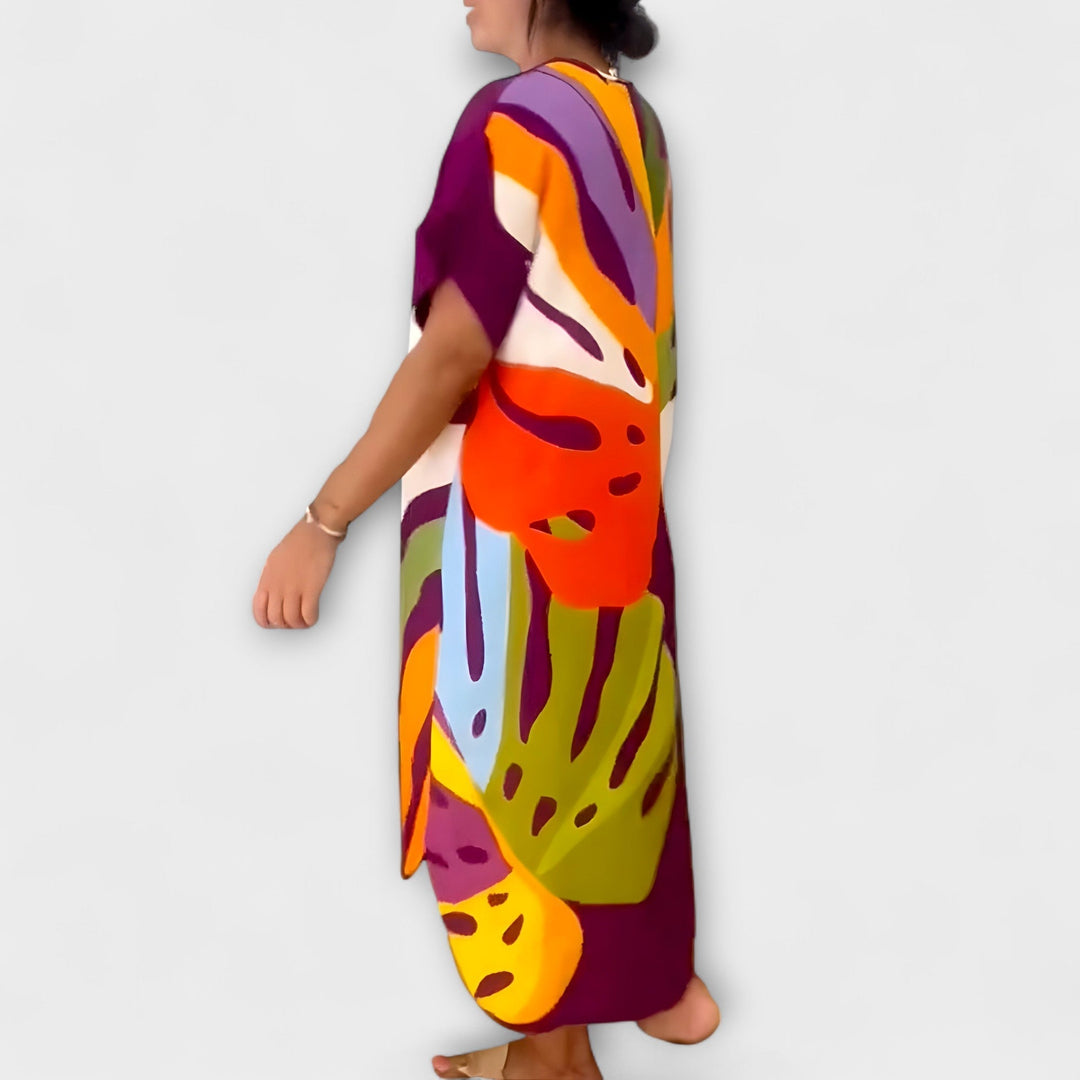 Roos - Ležerne obleke s pisanimi potiski listov