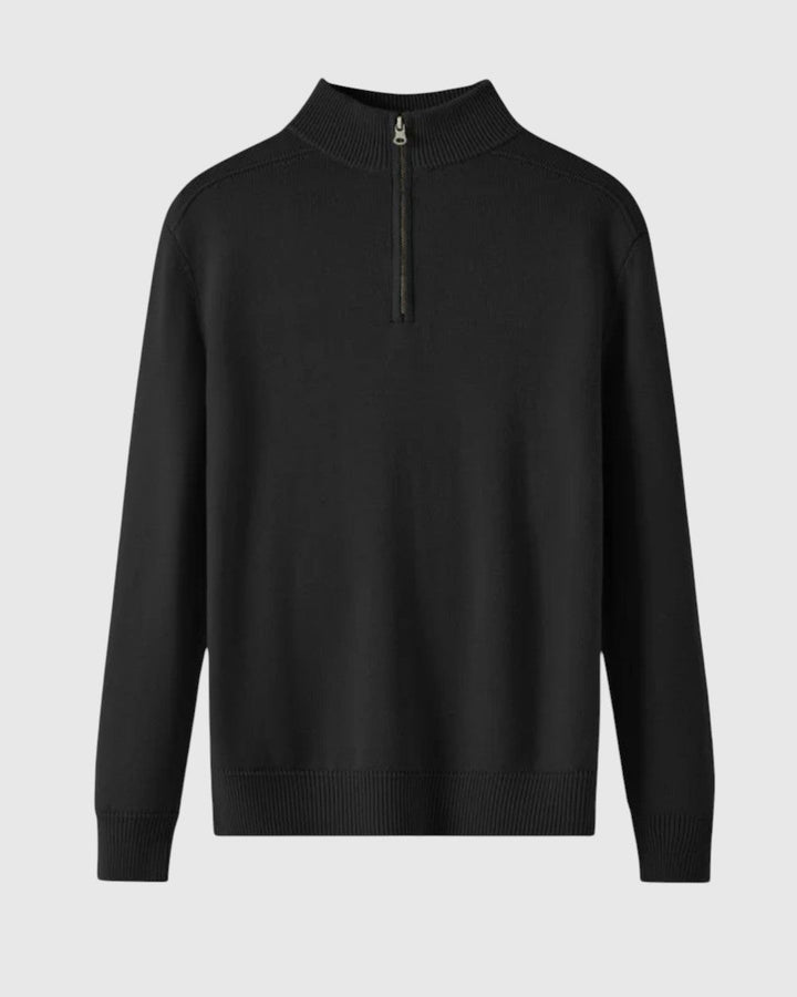 Libuše - Pulover z zadrgo iz merino volne Capri