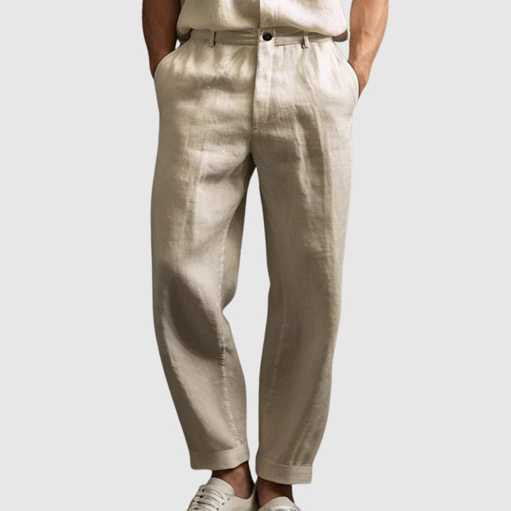 Libuše - Poletne hlače iz bombaža in lanu