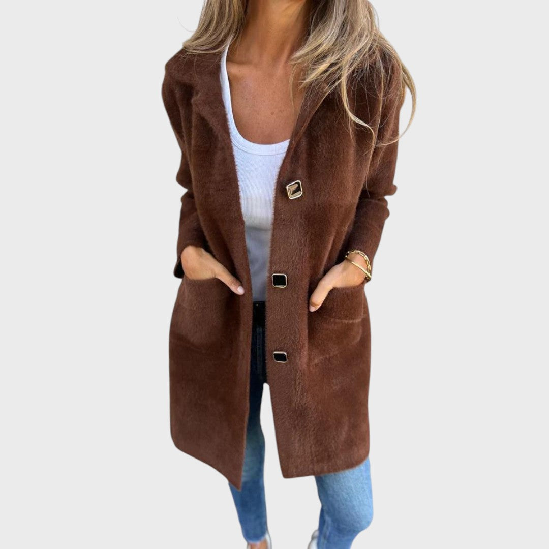 Karolína | Eleganten, grob plašč