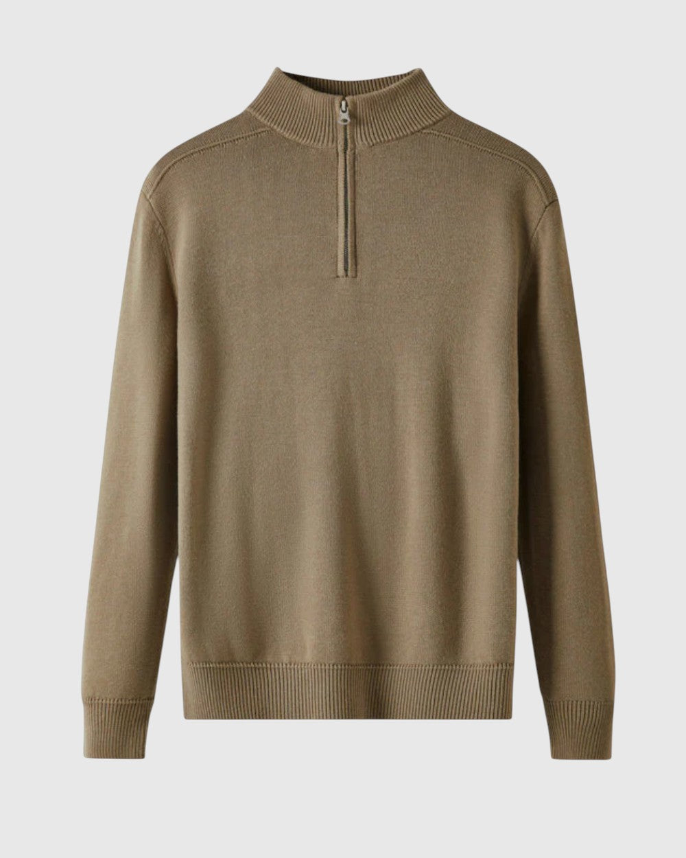 Libuše - Pulover z zadrgo iz merino volne Capri