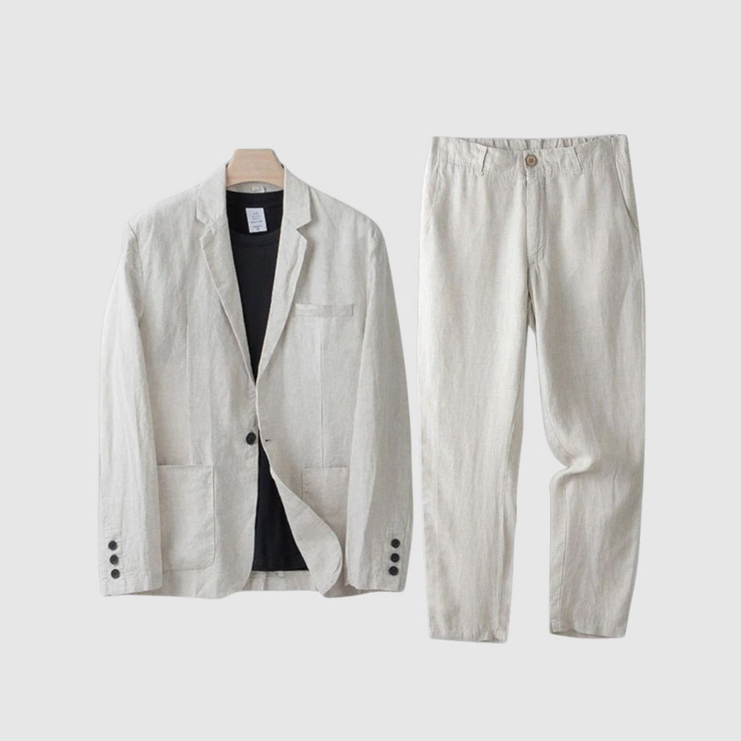 Libuše – Laneni komplet s naravno eleganco