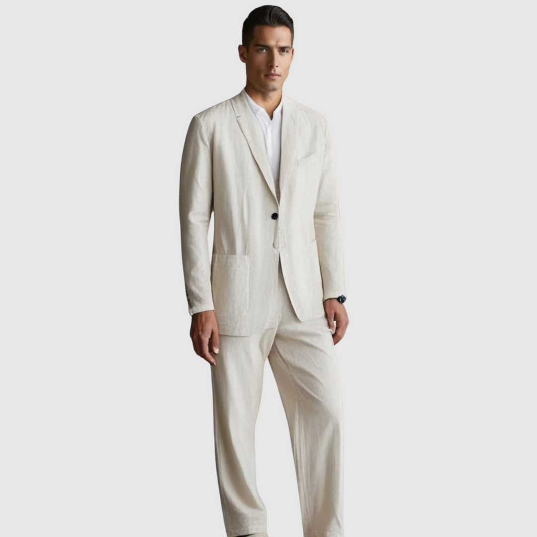 Libuše – Laneni komplet s naravno eleganco