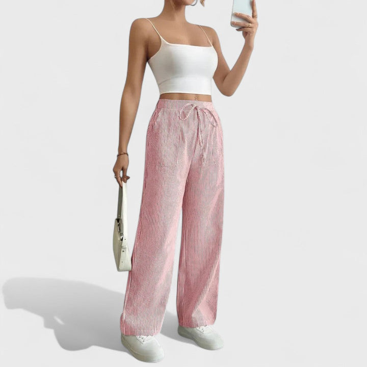 Dominique - Udobne Široke Hlače