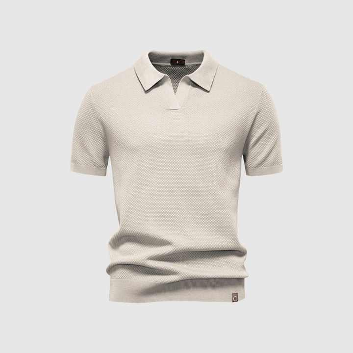 Libuše – Strukturirana polo majica za eleganten in udoben stil