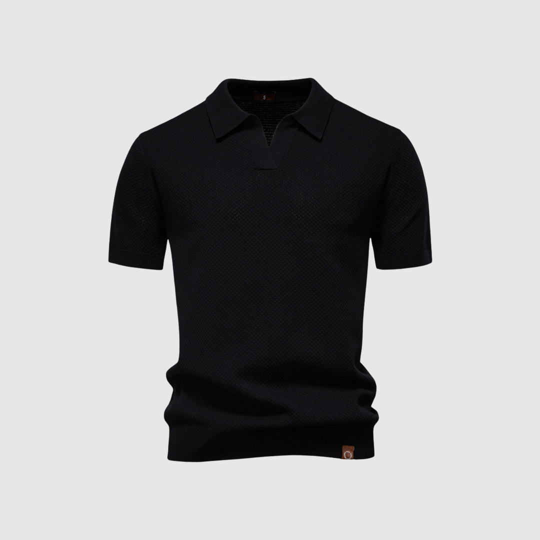 Libuše – Strukturirana polo majica za eleganten in udoben stil