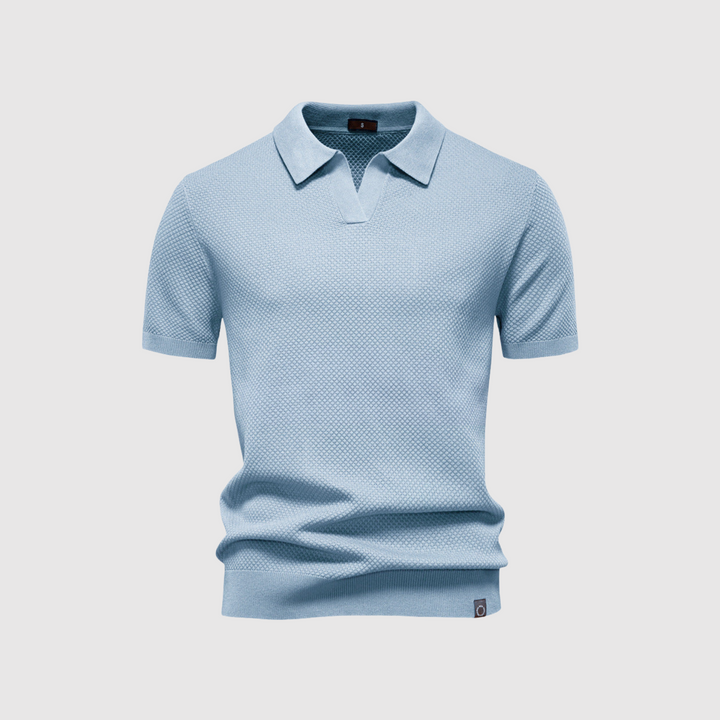 Libuše – Strukturirana polo majica za eleganten in udoben stil