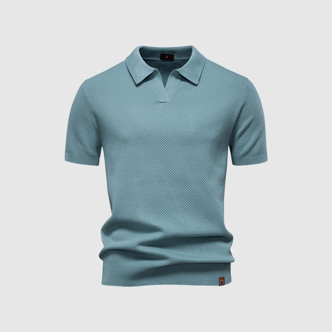 Libuše – Strukturirana polo majica za eleganten in udoben stil