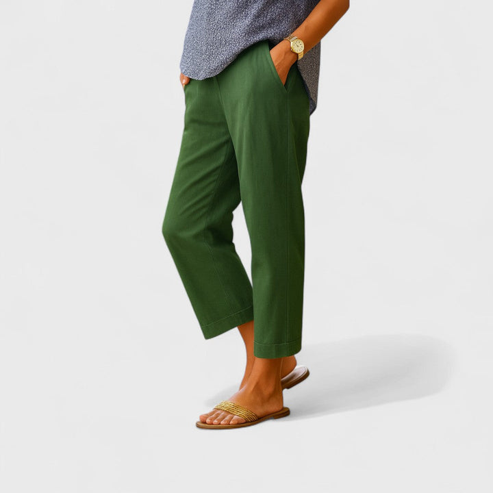 Otýlie - Poletne Hlače iz Lna in Bombaža