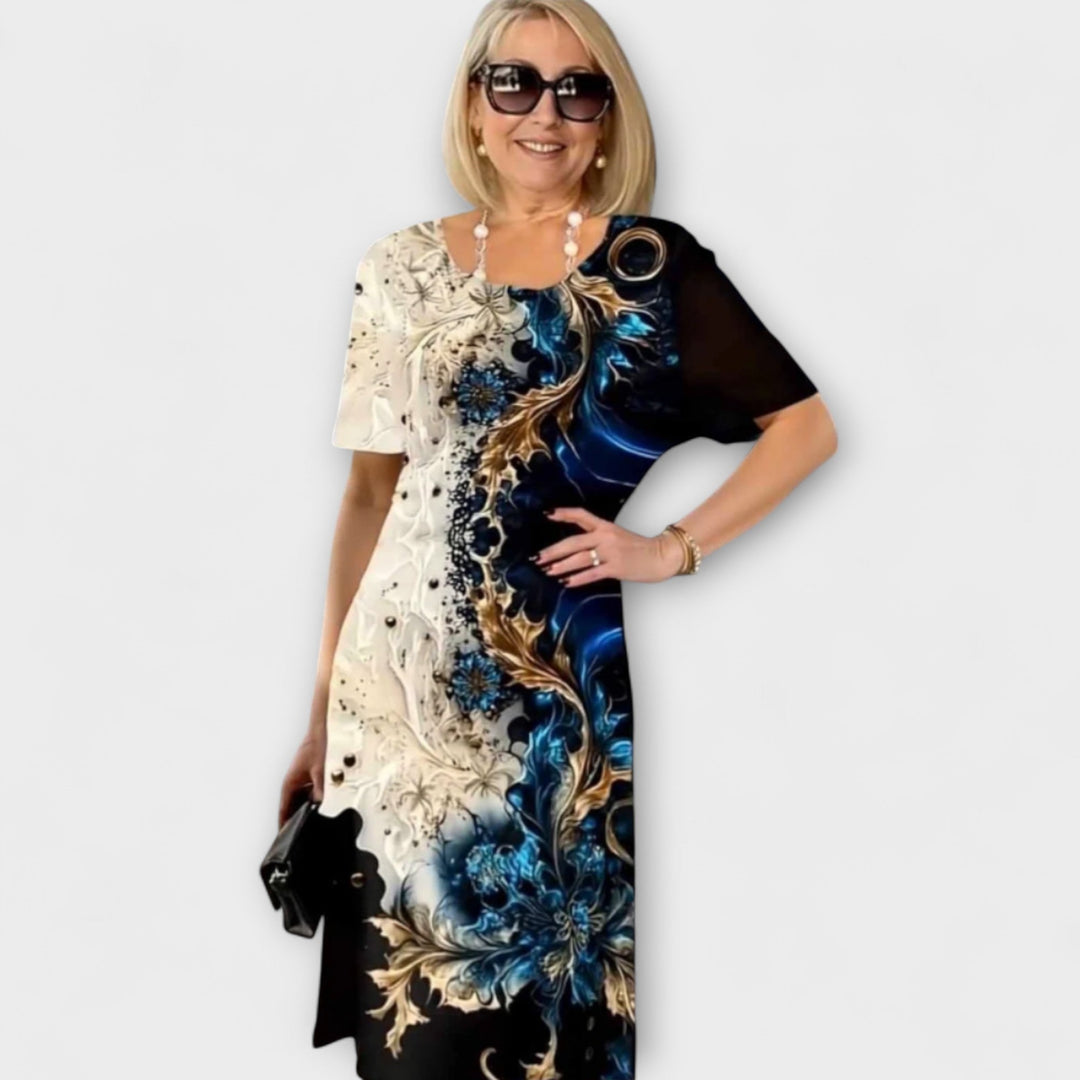 Barbara - Poletna obleka s cvetličnim vzorcem