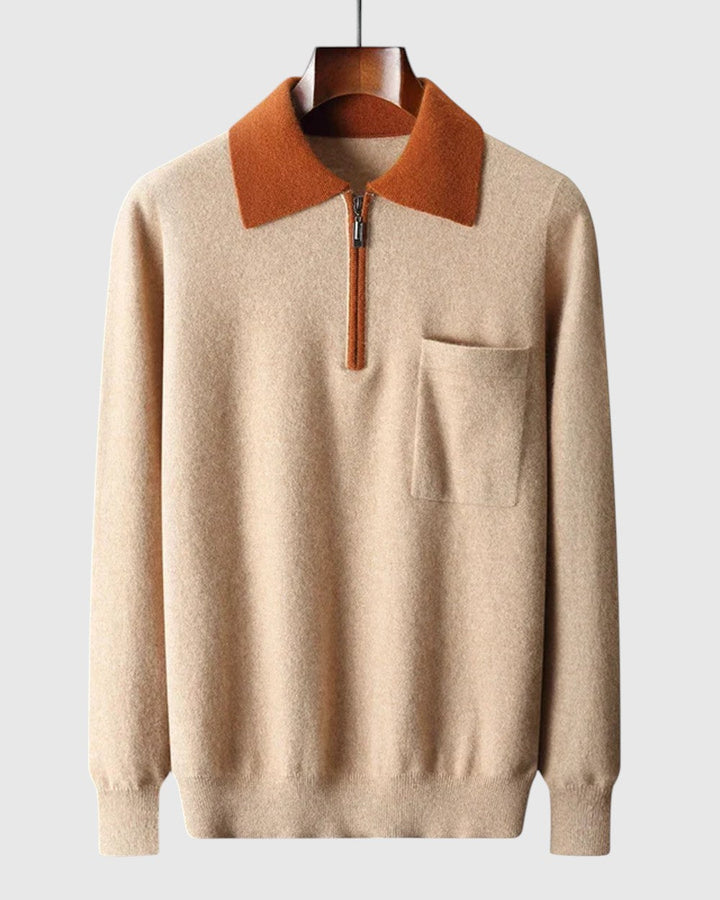 Libuše - Polo Castelle z zadrgo iz kašmirja