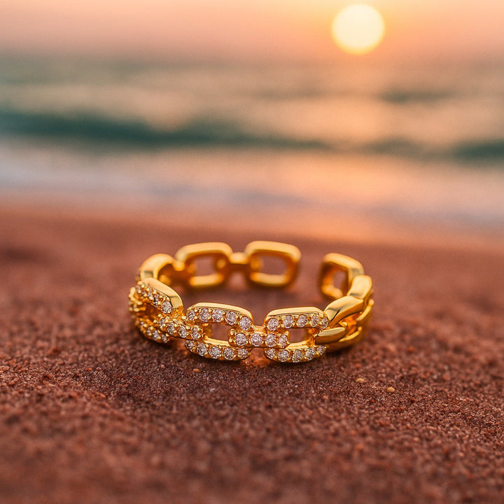 Delia | Zirkon Zlati prstan