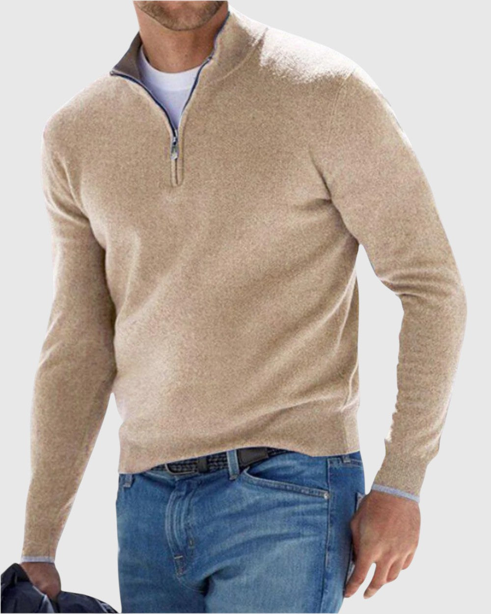 Libuše - Eleganten pulover z zadrgo