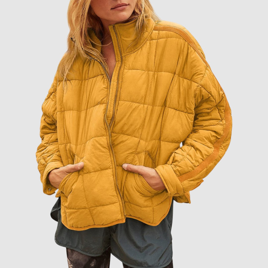 Gabriela - Lahka kompaktna prešita jakna na zadrgo