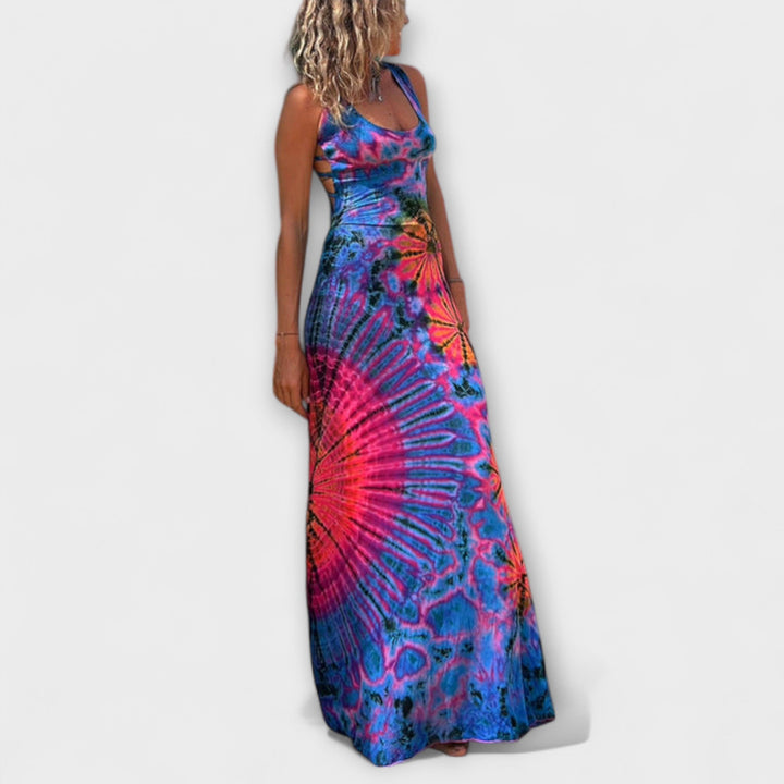 Ronja - La Bamba Tie-Dye Print Maxi Obleka