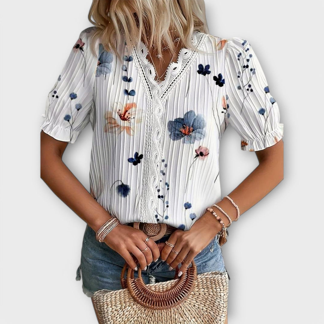 Emily - Modna bluza z V-izrezom