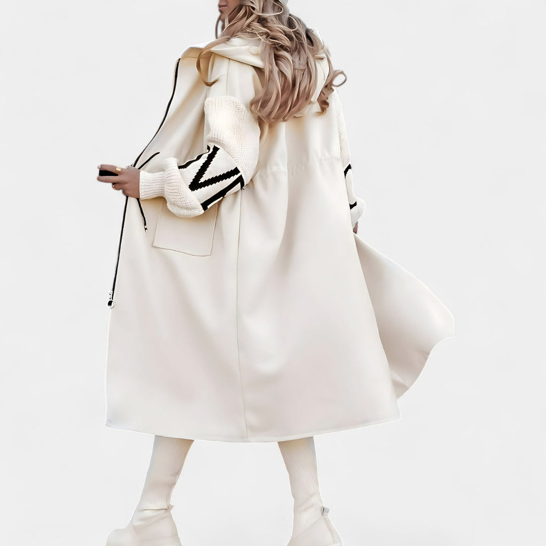 Manca – Eleganten plaščni kardigan s kapuco