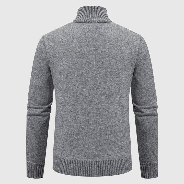 Jakub – Pletena jopica z zadrgo in visokim ovratnikom