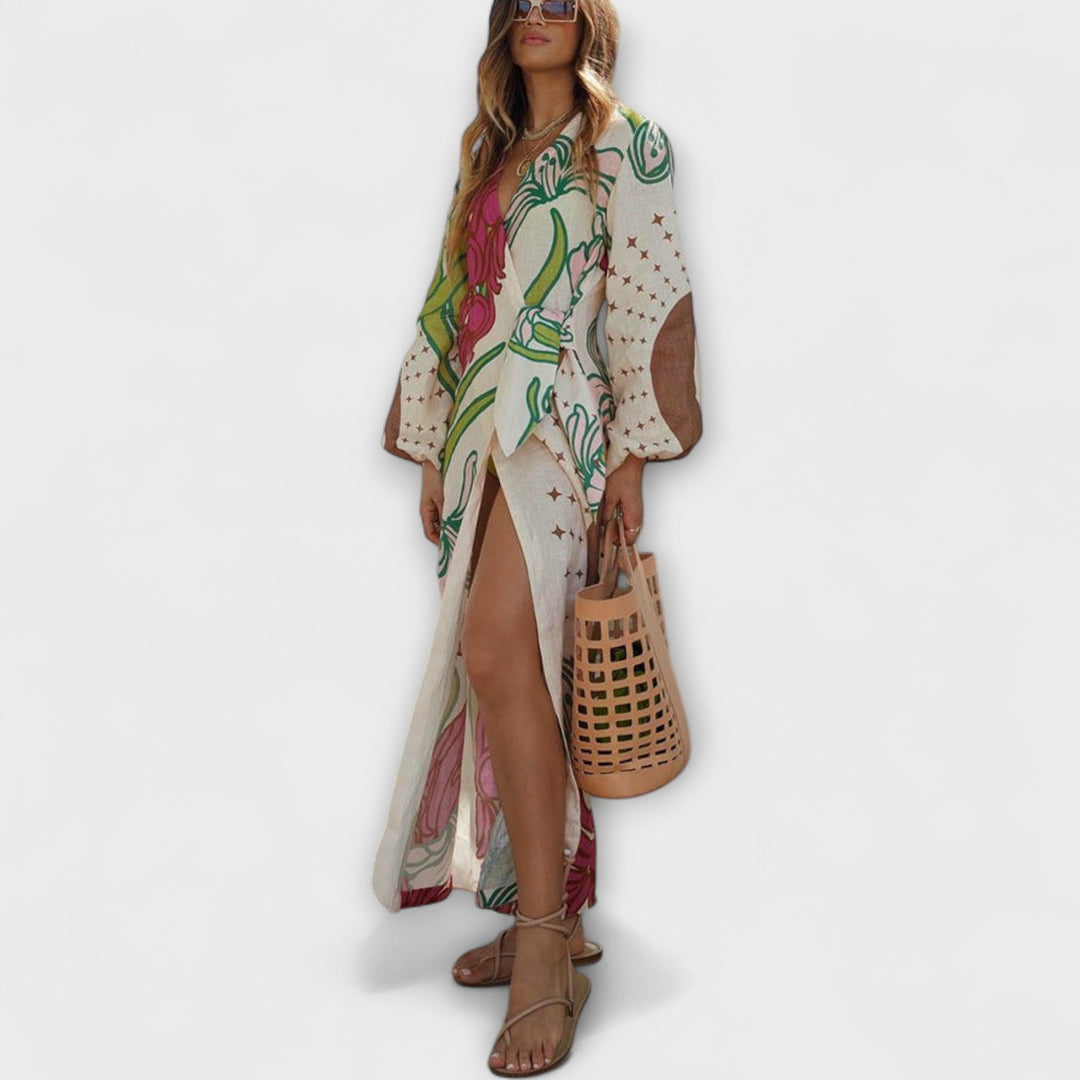 Tracey - Maxi obleka z vezanjem