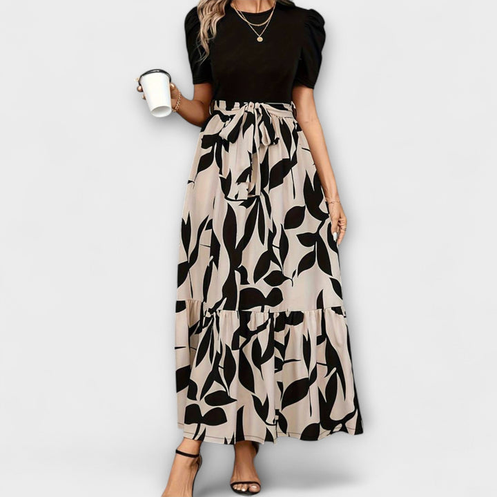 Luna - Poletne obleke s cvetličnim vzorcem in okroglo izrezom