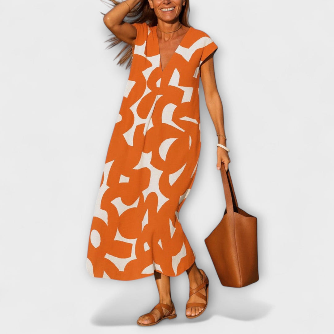 Linae – Lahka obleka z V-izrezom