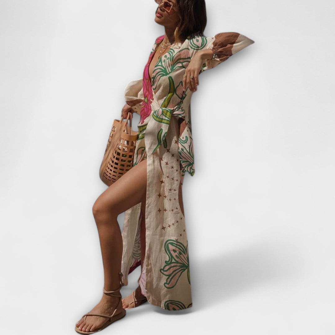 Tracey - Maxi obleka z vezanjem