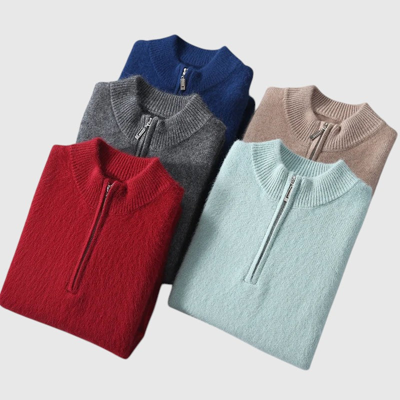 Libuše - Kardigan iz kašmirja Genève z zadrgo