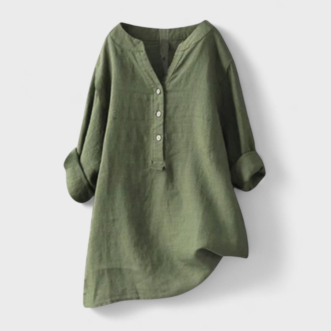 Freja - Udobna Srajca s Gumbi