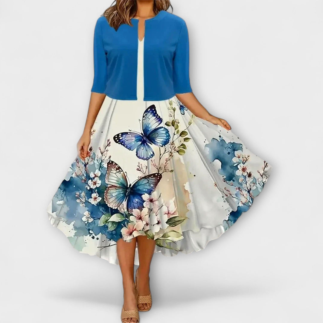 Ženske midi obleke s blazerjem