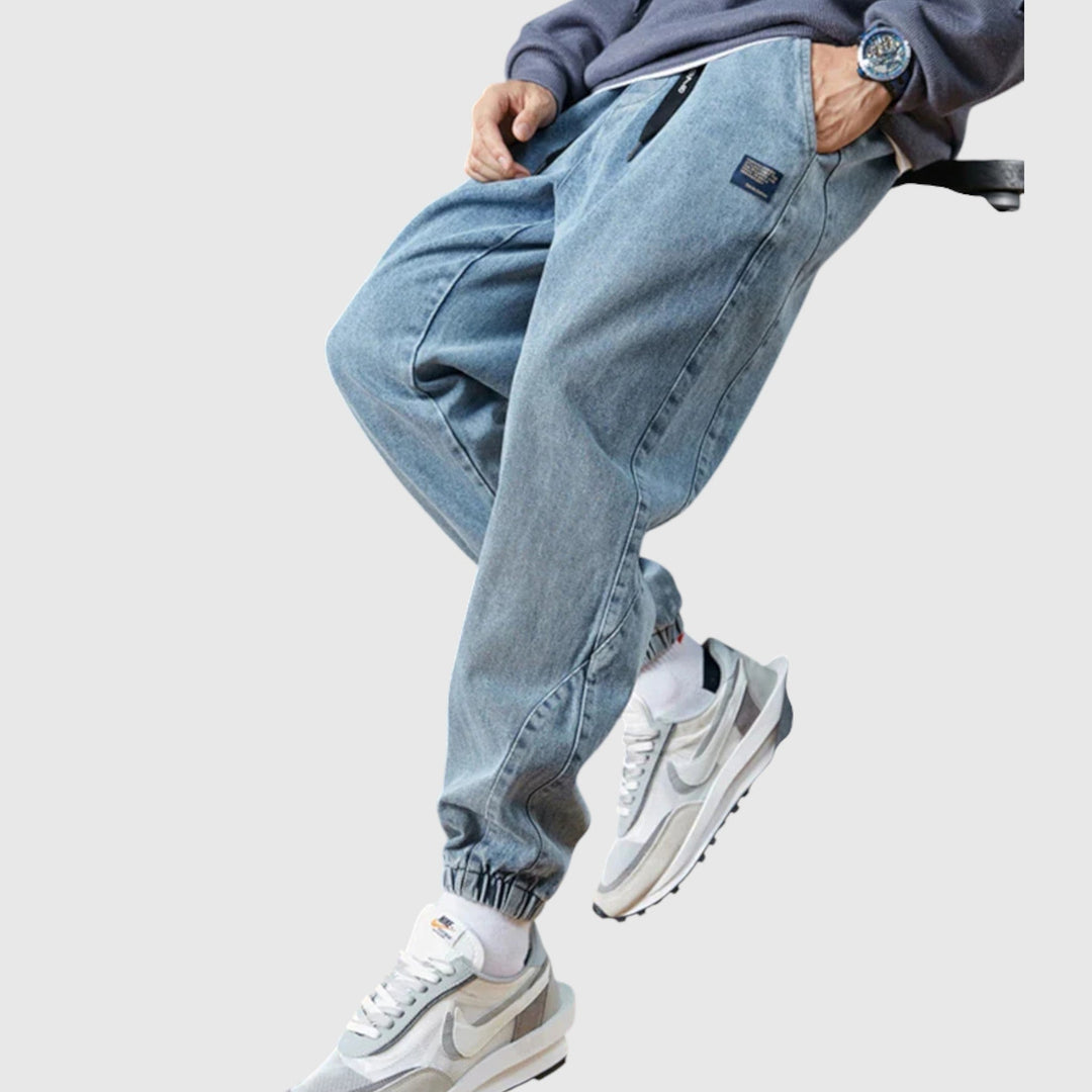 Elegantne jeans jogger hlače