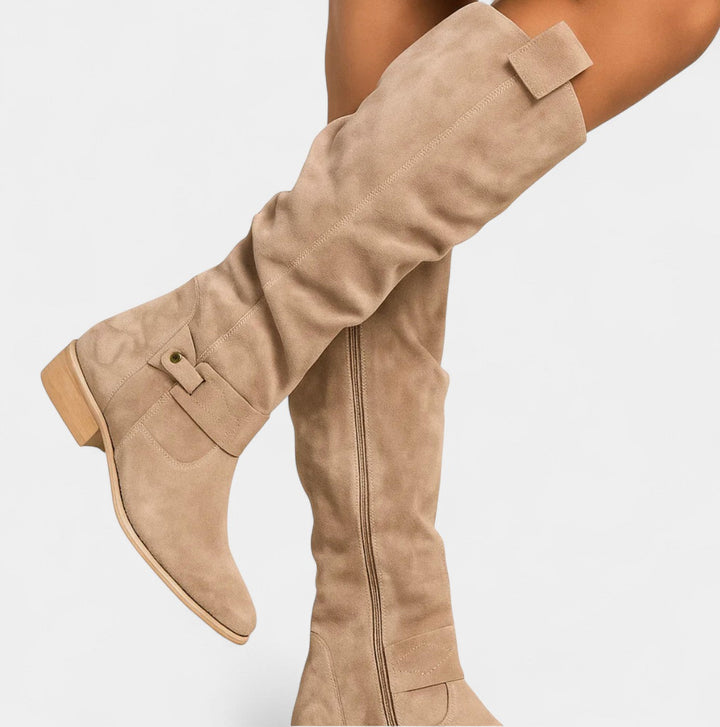 BelleVie – Elegantni semišasti škornji