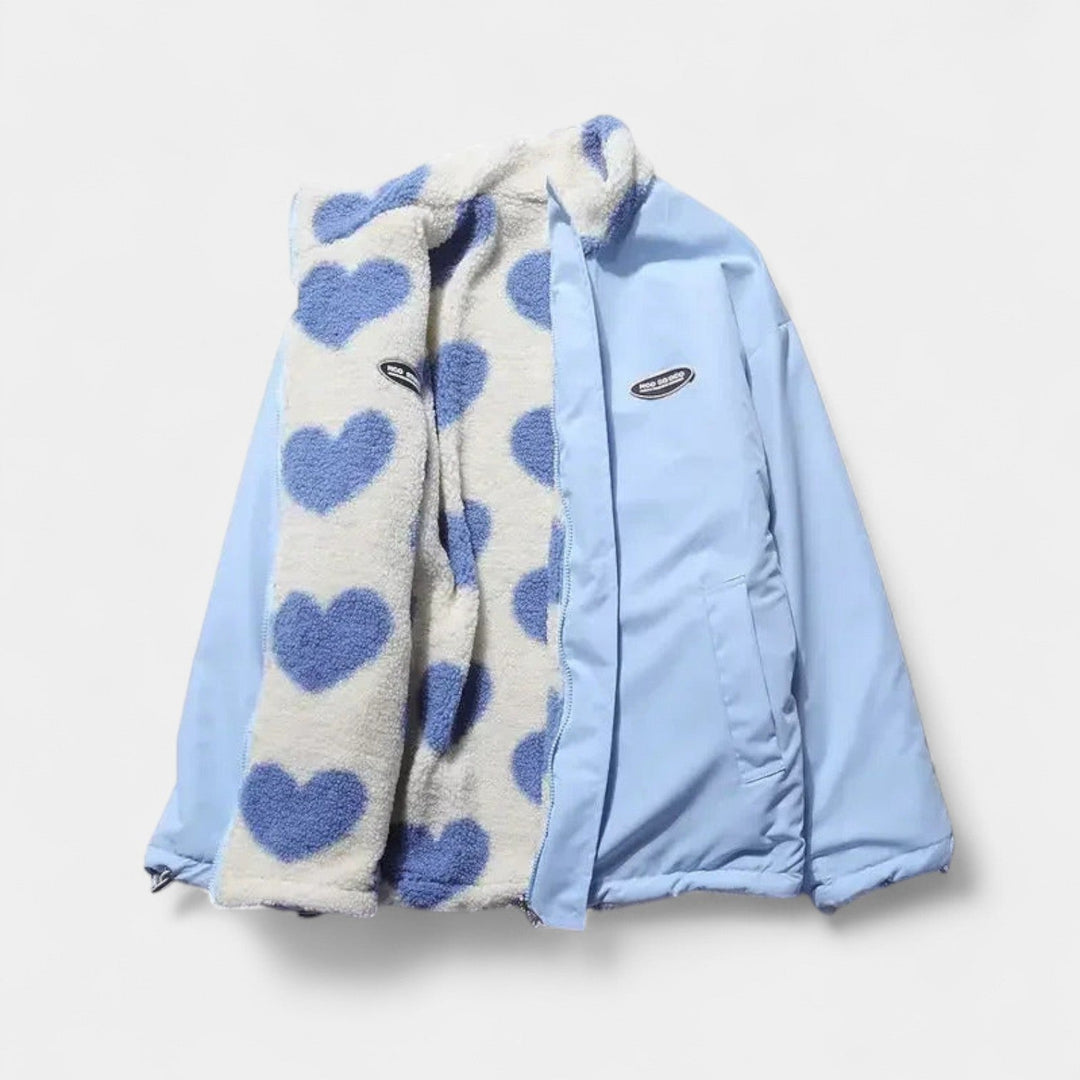 Katharina – Obrnjen plašč s srčki