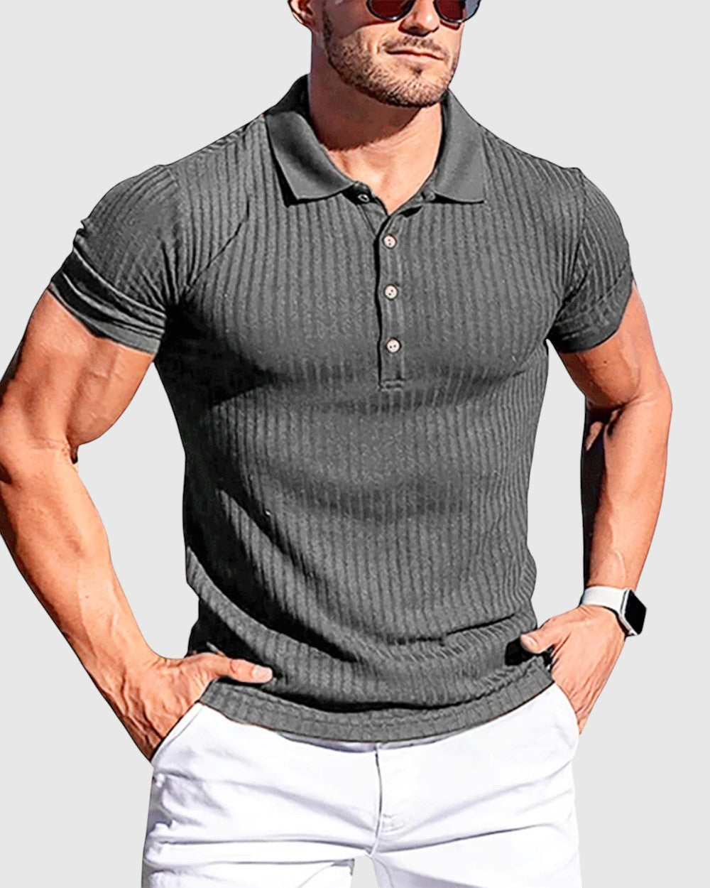 Libuše - Elegantna prugasta polo majica