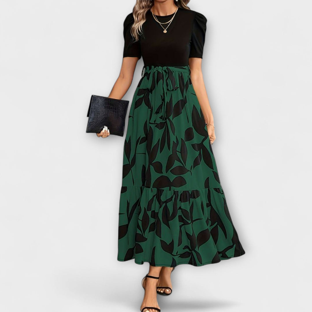 Luna - Poletne obleke s cvetličnim vzorcem in okroglo izrezom