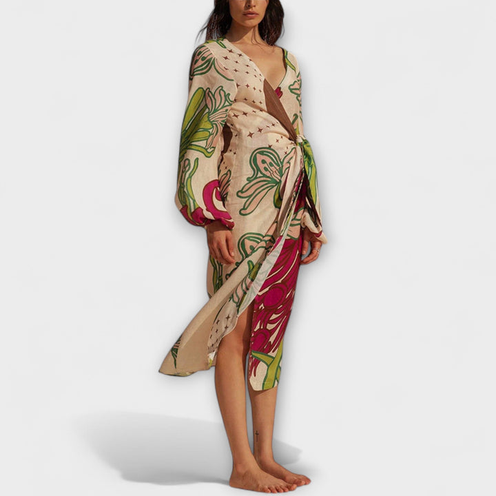 Tracey - Maxi obleka z vezanjem