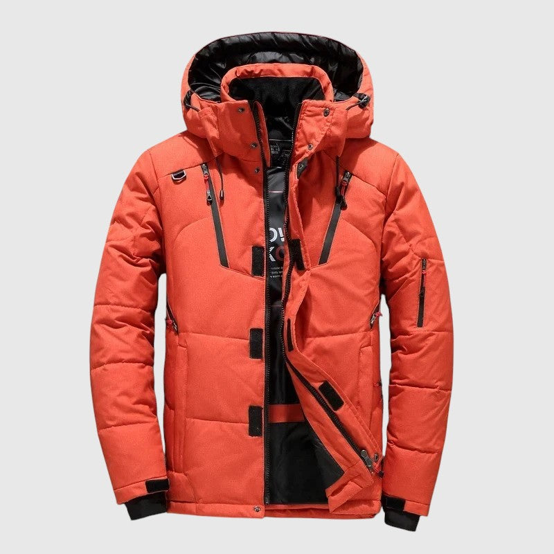 André – Padded jakna s kapuco in tehničnimi podrobnostmi