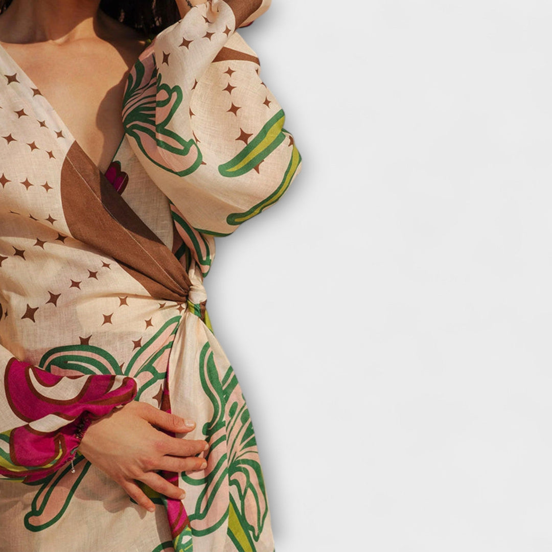 Tracey - Maxi obleka z vezanjem