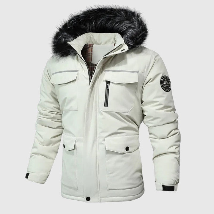 Marek – Padded jacket with a hood and functional details