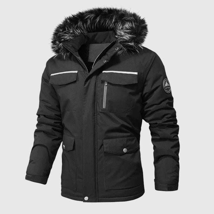 Marek – Padded jacket with a hood and functional details