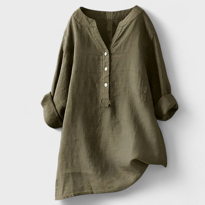 Freja - Udobna Srajca s Gumbi