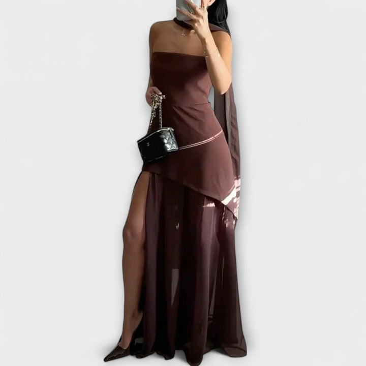 Goldie - Maxi obleka iz šifona