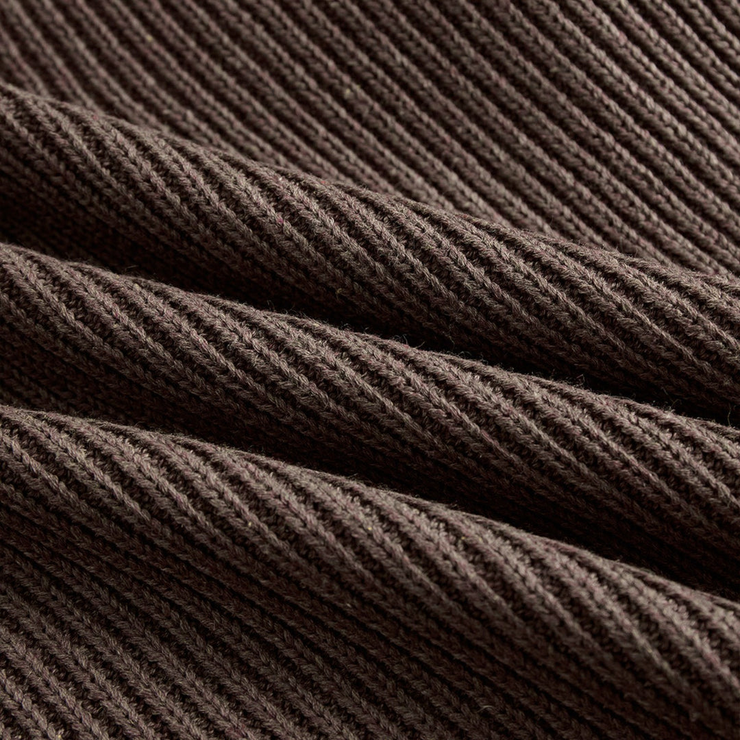 Mila – Oversize pletena obleka z romantičnimi volančki