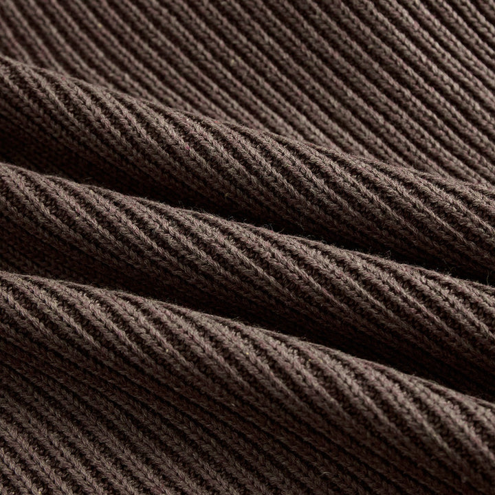 Mila – Oversize pletena obleka z romantičnimi volančki